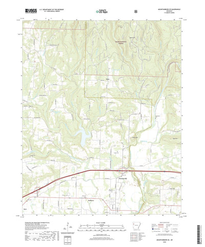 United States Geological Survey Mountainburg SE, AR (2020, 24000-Scale) digital map