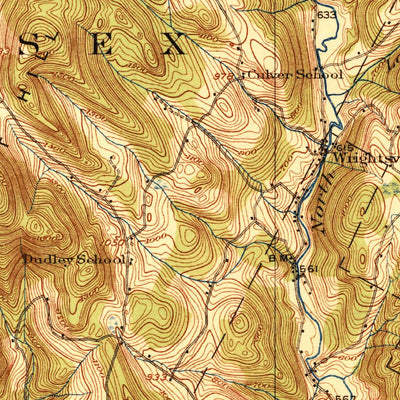 United States Geological Survey Mountpelier, VT (1921, 62500-Scale) digital map