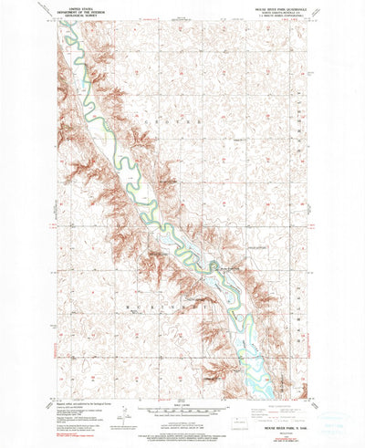 United States Geological Survey Mouse River Park, ND (1949, 24000-Scale) digital map