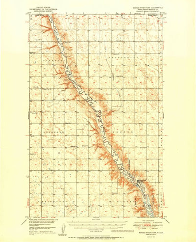 United States Geological Survey Mouse River Park, ND (1950, 62500-Scale) digital map
