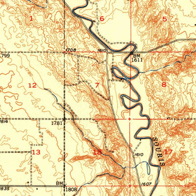 United States Geological Survey Mouse River Park, ND (1950, 62500-Scale) digital map