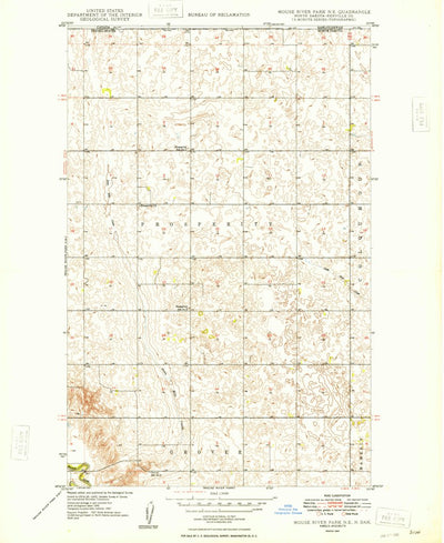United States Geological Survey Mouse River Park NE, ND (1949, 24000-Scale) digital map