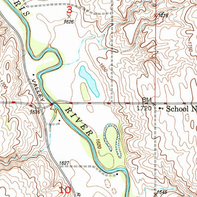 United States Geological Survey Mouse River Park NW, ND (1948, 24000-Scale) digital map