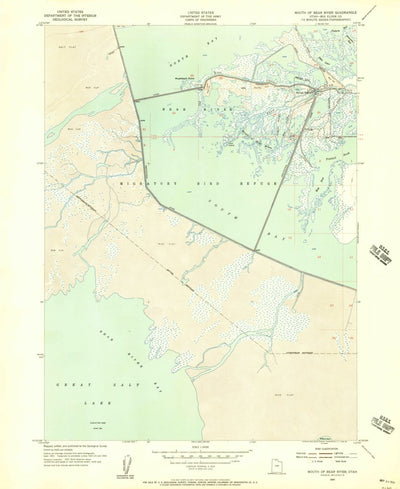 United States Geological Survey Mouth Of Bear River, UT (1955, 24000-Scale) digital map