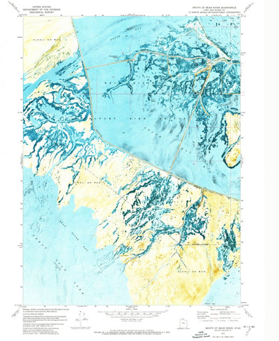 United States Geological Survey Mouth Of Bear River, UT (1972, 24000-Scale) digital map