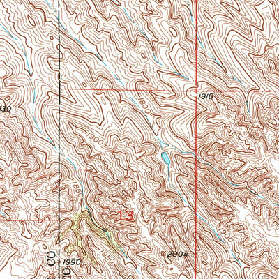 United States Geological Survey Mouth Of Little Dog Creek, SD (1951, 24000-Scale) digital map