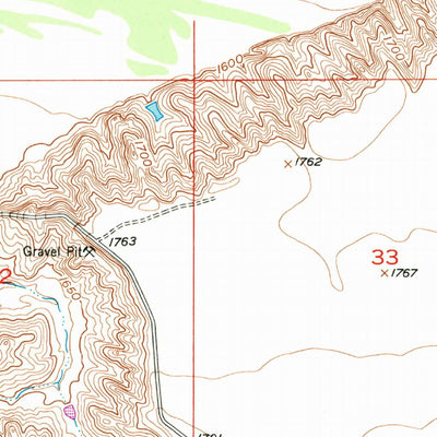 United States Geological Survey Mouth Of Mission Creek, SD (1951, 24000-Scale) digital map