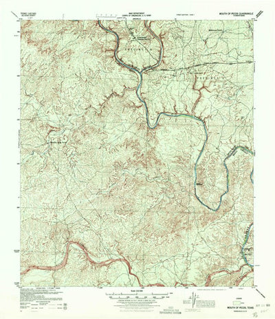 United States Geological Survey Mouth Of Peros, TX (1944, 62500-Scale) digital map