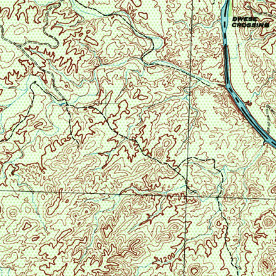 United States Geological Survey Mouth Of Peros, TX (1944, 62500-Scale) digital map
