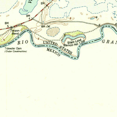 United States Geological Survey Mouth Of Rio Grande, TX (1955, 62500-Scale) digital map