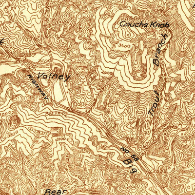 United States Geological Survey Mouth Of Wilson, VA-NC (1935, 48000-Scale) digital map