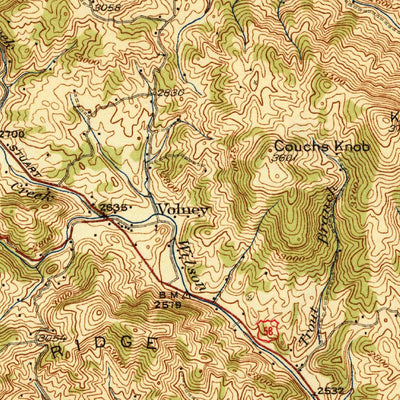 United States Geological Survey Mouth Of Wilson, VA-NC (1940, 62500-Scale) digital map