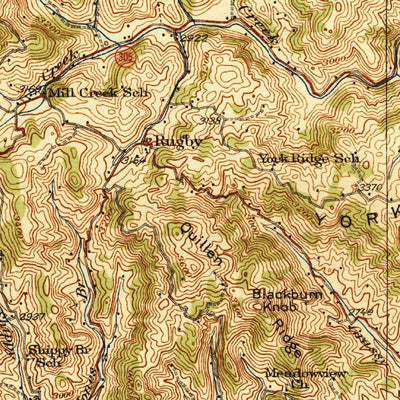 United States Geological Survey Mouth Of Wilson, VA-NC (1940, 62500-Scale) digital map