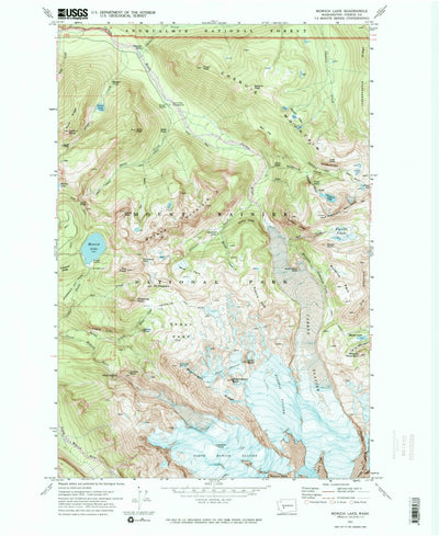 United States Geological Survey Mowich Lake, WA (1971, 24000-Scale) digital map