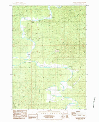 United States Geological Survey Mowrey Landing, OR (1984, 24000-Scale) digital map