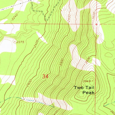 United States Geological Survey Moyie Springs, ID (1965, 24000-Scale) digital map