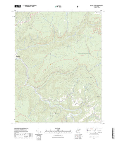 United States Geological Survey Mozark Mountain, WV (2023, 24000-Scale) digital map