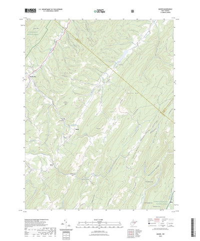 United States Geological Survey Mozer, WV (2023, 24000-Scale) digital map