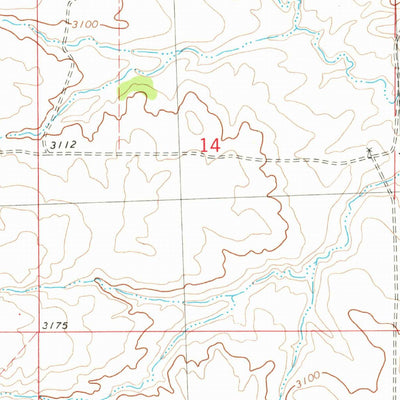 United States Geological Survey Mud Butte, MT (1980, 24000-Scale) digital map