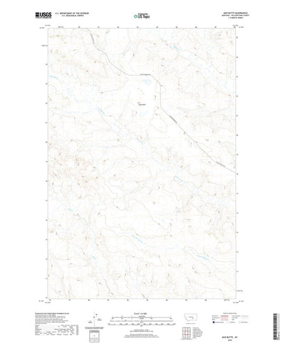 United States Geological Survey Mud Butte, MT (2020, 24000-Scale) digital map
