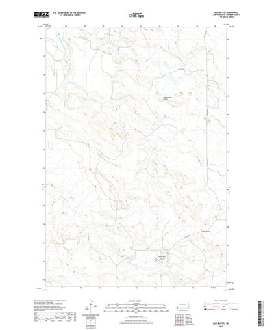 United States Geological Survey Mud Buttes, ND (2020, 24000-Scale) digital map