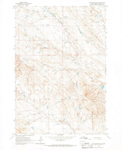 United States Geological Survey Mud Buttes NW, SD (1965, 24000-Scale) digital map