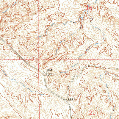 United States Geological Survey Mud Buttes NW, SD (1965, 24000-Scale) digital map