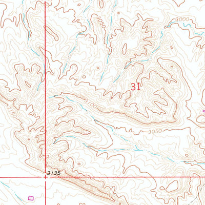 United States Geological Survey Mud Buttes, SD (1965, 24000-Scale) digital map