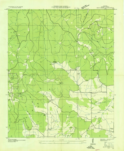United States Geological Survey Mud Creek, AL (1936, 24000-Scale) digital map