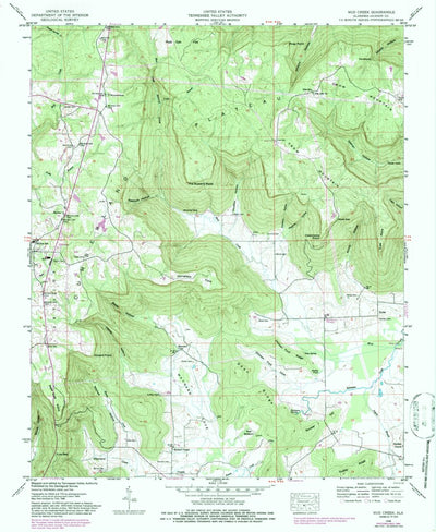 United States Geological Survey Mud Creek, AL (1948, 24000-Scale) digital map