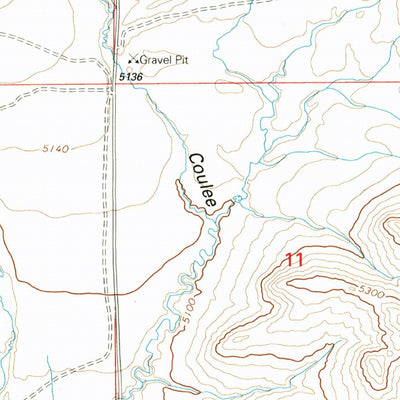 United States Geological Survey Mud Creek, MT (1995, 24000-Scale) digital map