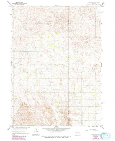 United States Geological Survey Mud Creek, NE (1960, 24000-Scale) digital map