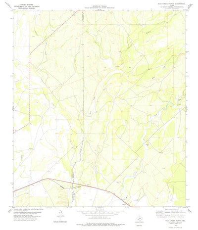 United States Geological Survey Mud Creek North, TX (1978, 24000-Scale) digital map