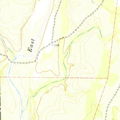 United States Geological Survey Mud Creek North, TX (1978, 24000-Scale) digital map