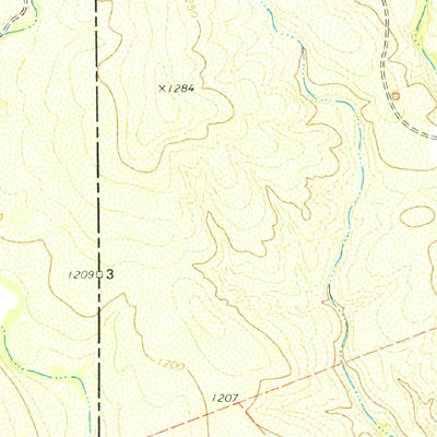 United States Geological Survey Mud Creek North, TX (1978, 24000-Scale) digital map