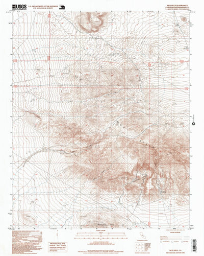 United States Geological Survey Mud Hills, CA (1996, 24000-Scale) digital map