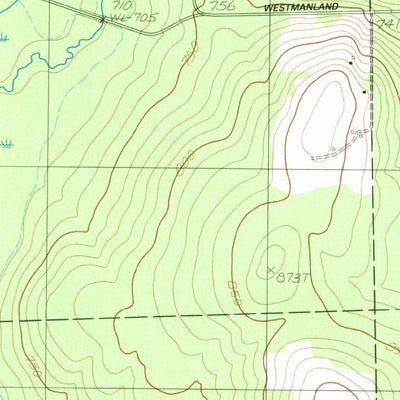 United States Geological Survey Mud Lake, ME (1985, 24000-Scale) digital map