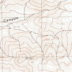 United States Geological Survey Mud Spring Canyon, NV (1982, 24000-Scale) digital map