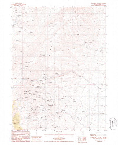 United States Geological Survey Mud Spring Gulch, NV (1985, 24000-Scale) digital map