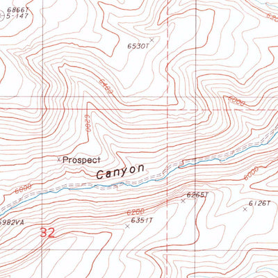 United States Geological Survey Mud Spring Gulch, NV (1985, 24000-Scale) digital map