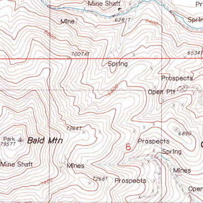 United States Geological Survey Mud Spring Gulch, NV (1985, 24000-Scale) digital map