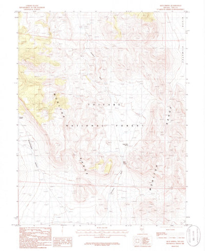 United States Geological Survey Mud Spring, NV (1986, 24000-Scale) digital map