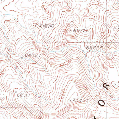 United States Geological Survey Mud Spring, NV (1986, 24000-Scale) digital map