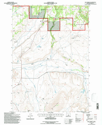 United States Geological Survey Mud Spring, OR (1992, 24000-Scale) digital map