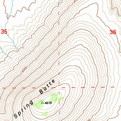 United States Geological Survey Mud Spring, OR (1992, 24000-Scale) digital map