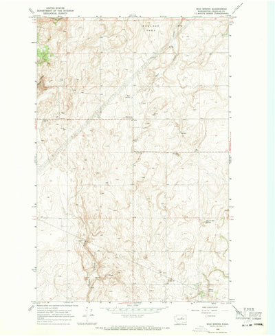 United States Geological Survey Mud Spring, WA (1968, 24000-Scale) digital map