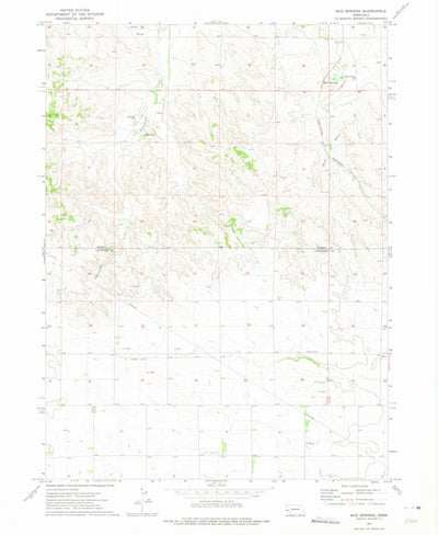 United States Geological Survey Mud Springs, NE (1972, 24000-Scale) digital map