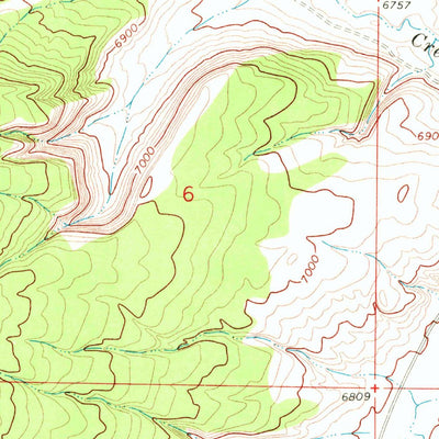 United States Geological Survey Mud Springs Ranch, WY (1968, 24000-Scale) digital map