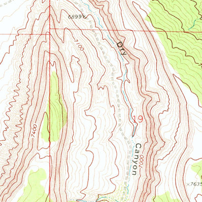 United States Geological Survey Mud Springs Ranch, WY (1968, 24000-Scale) digital map