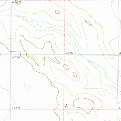 United States Geological Survey Mud Springs SE, NE (1972, 24000-Scale) digital map